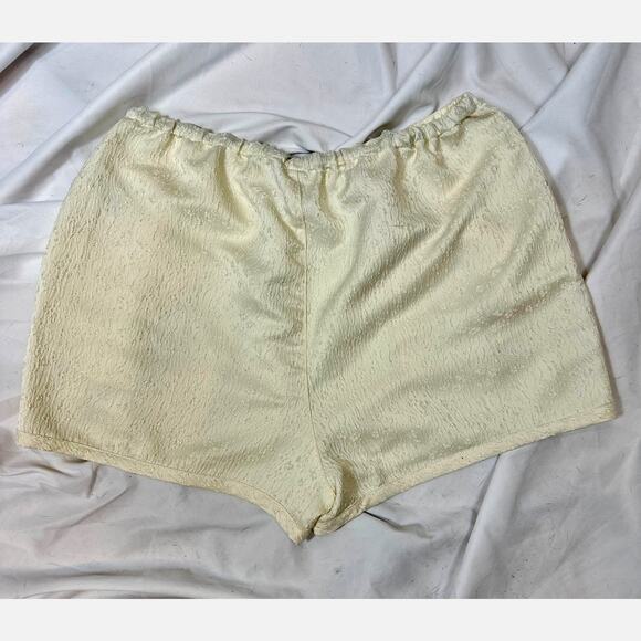 Free People Pearl Satin Shorts Drawstring Waist Tofu L - Picture 13 of 16